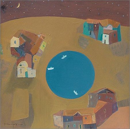 "Синя луна" - изложба на Димитър Каратонев в галерия "Париж"