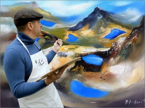 В Страстната седмица художникът Павел Митков рисува Седемте рилски езера