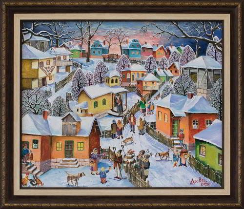 "Зима на село" - изложба живопис на Димитър Вецин