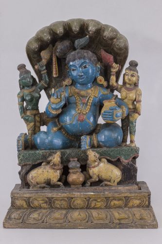 "Бог Кришна" - изложбата представя 13 миниатюри и 6 скулптури от колекцията на Националната галерия: 3