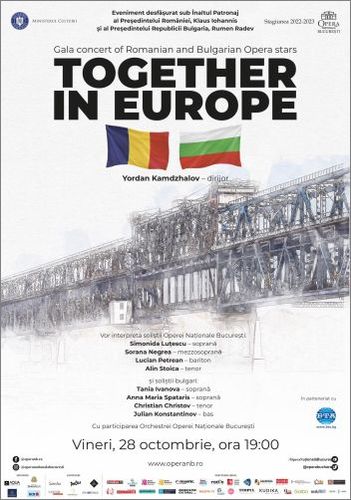 "Заедно в Европа" - галаконцерт на румънски и български оперни певци