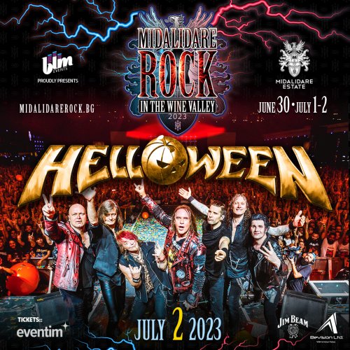 Helloween гостуват на рок фестивала Midalidare през 2023 г.