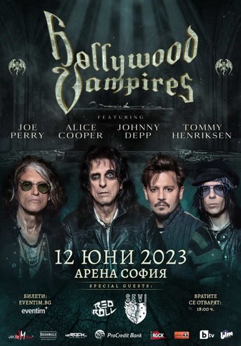 Алис Купър и Джони Деп с концерт на Hollywood Vampires в София
