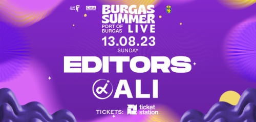 Британците от Editors с концерт в Бургас на 13 август