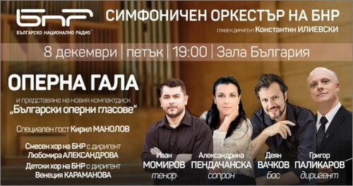 Звездни солисти в концертната премиера на новия албум „Български оперни гласове"