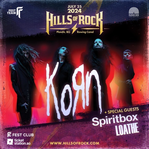 Hills of rock се завръща през 2024 г. в Пловдив с Korn