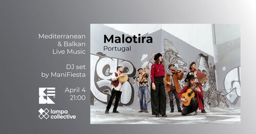 Португалската етно група Malotira готви “Балканска фиеста” за концерт в София на 4 април