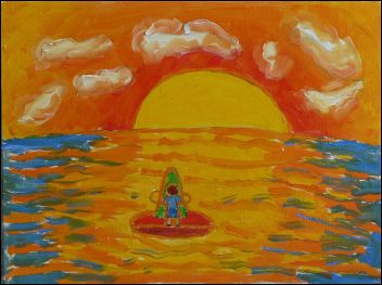 "Цветно лято" - изложба на 9-годишната Ивон Кючукова